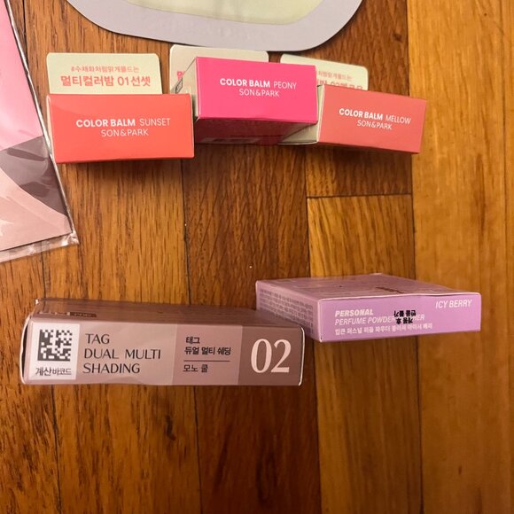 K Beauty Haul Viral Daiso Korea Park & Son Color Balm, etc. NEW - Picture 2 of 3